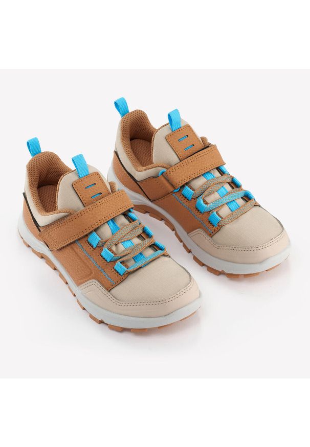 quechua - Buty turystyczne dla dzieci Quechua NH500 niskie. Kolor: wielokolorowy, beżowy, brązowy. Materiał: materiał, syntetyk, tkanina. Sport: turystyka piesza
