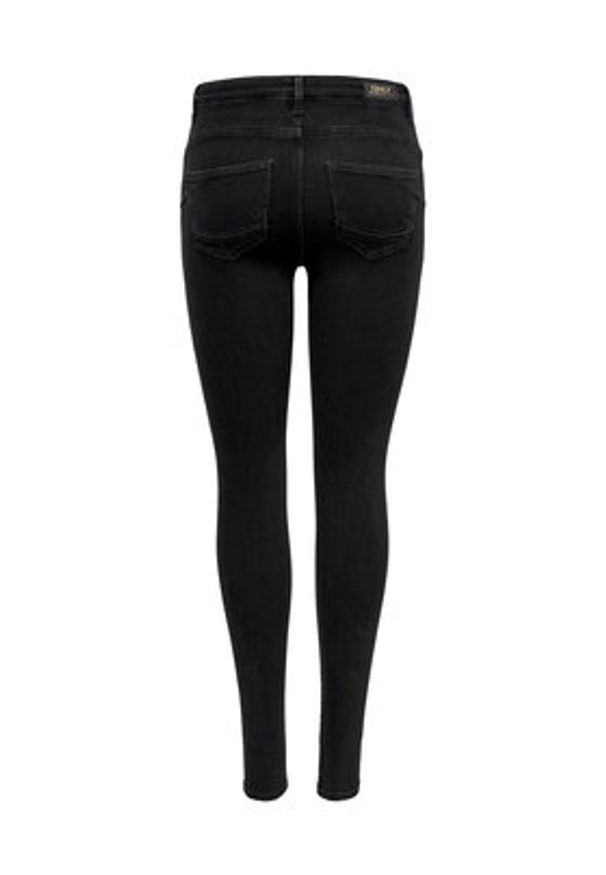 only - ONLY Jeansy Power 15181958 Czarny Skinny Fit. Kolor: czarny