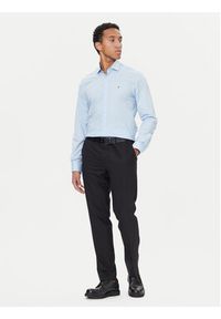 TOMMY HILFIGER - Tommy Hilfiger Koszula MW0MW40524 Błękitny Slim Fit. Kolor: niebieski. Materiał: bawełna #6