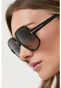 Tom Ford okulary przeciwsłoneczne damskie kolor czarny. Kolor: czarny #2