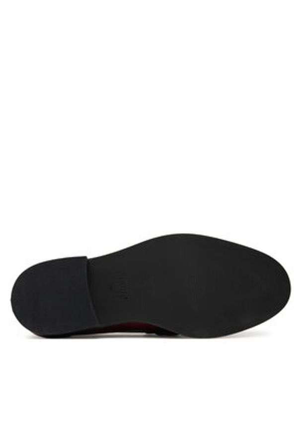 Bronx Loafersy Next Wagon 66652-US Bordowy. Kolor: czerwony. Materiał: skóra