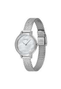 BOSS zegarek 1502558 damski kolor srebrny. Kolor: srebrny. Materiał: materiał #5