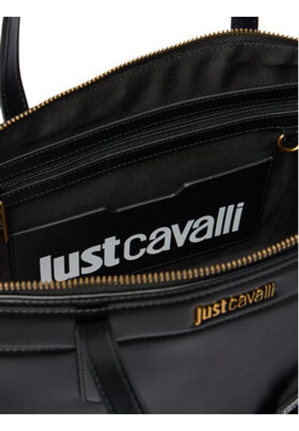 Just Cavalli Torebka 80RA4BO1 ZSD85 Czarny. Kolor: czarny. Materiał: skórzane
