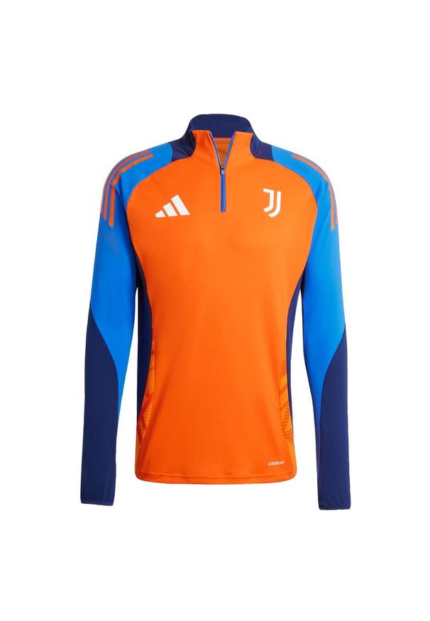 Adidas - Bluza Juventus Tiro 24 Competition Training. Kolor: pomarańczowy. Materiał: dresówka, materiał. Sport: piłka nożna