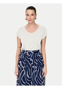 only - ONLY T-Shirt Rilla 15315776 Biały Regular Fit. Kolor: biały. Materiał: wiskoza #1