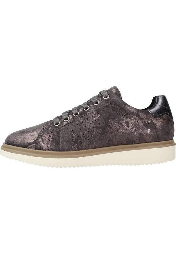 Geox - Buty GEOX J THYMAR GIRL Szary. Kolor: szary. Materiał: tkanina, skóra. Sport: turystyka piesza