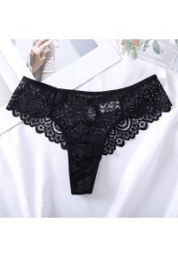 Intica - Koronkowe brazyliany subtelne i dopasowane Vinaldina. Kolor: czarny. Materiał: koronka. Wzór: koronka