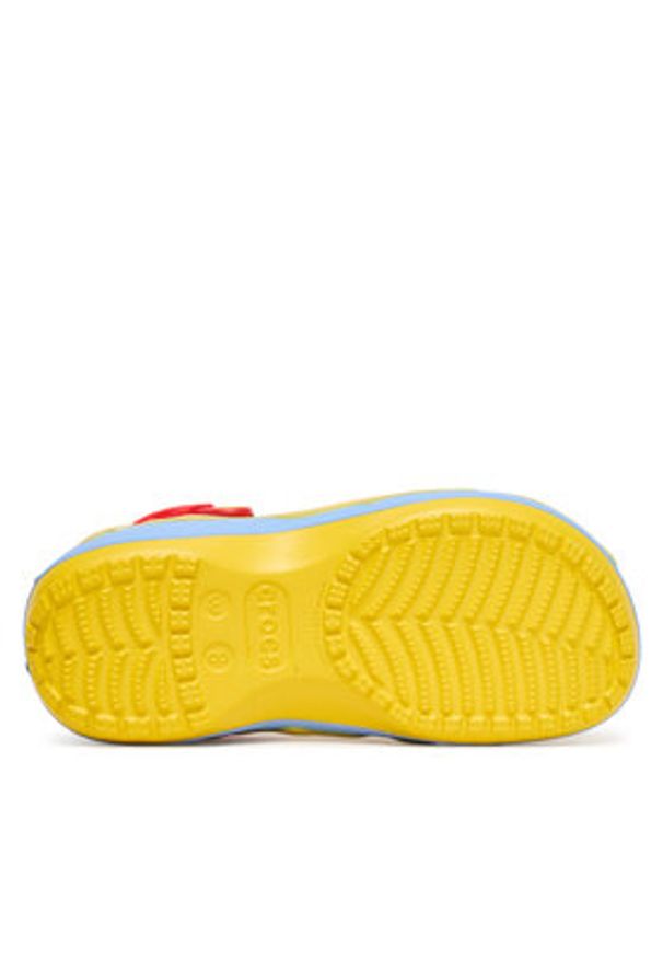 Crocs Klapki Disney Winnie The Pooh Classic Platform Clog 211092 Żółty. Kolor: żółty. Wzór: motyw z bajki. Obcas: na platformie