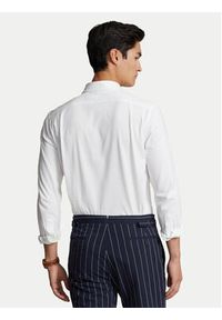 Polo Ralph Lauren Koszula 710899386001 Biały Slim Fit. Typ kołnierza: polo. Kolor: biały. Materiał: bawełna #4