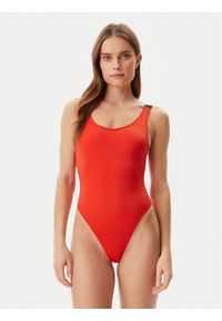 Calvin Klein Swimwear Strój kąpielowy KW0KW02859 Czerwony. Kolor: czerwony. Materiał: syntetyk