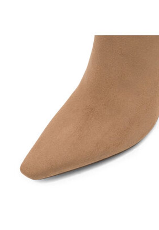 Nine West Kozaki MAIDA ZL23003-2CC Beżowy. Kolor: beżowy. Materiał: materiał