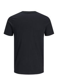 Jack & Jones - Jack&Jones T-Shirt Corp Logo 12151955 Czarny Slim Fit. Kolor: czarny. Materiał: bawełna