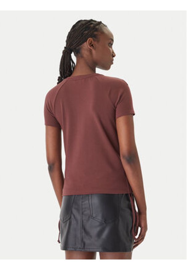 Patrizia Pepe T-Shirt 2M4549/J416-B887 Brązowy Reglan Fit. Kolor: brązowy