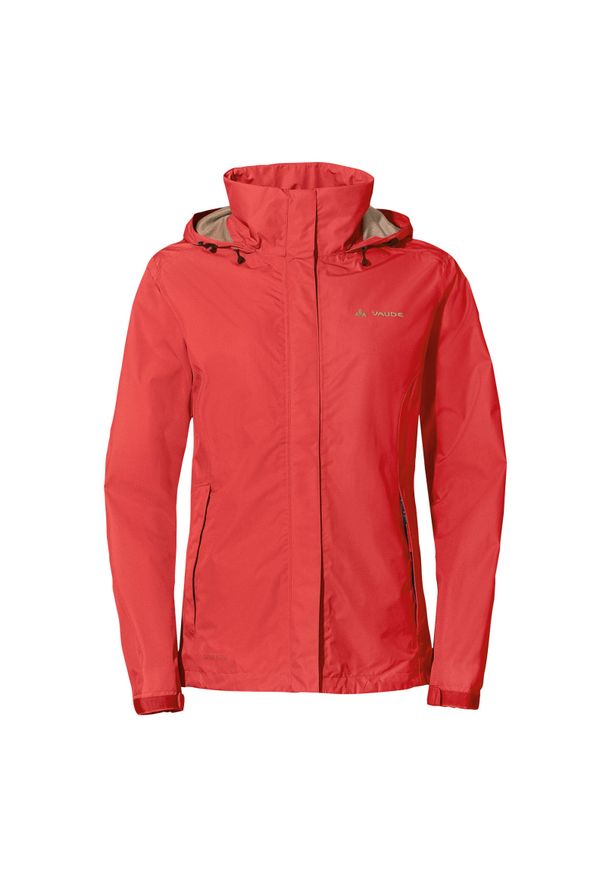Kurtka przeciwdeszczowa damska Vaude Escape Light Jacket. Kolor: czerwony, beżowy, wielokolorowy