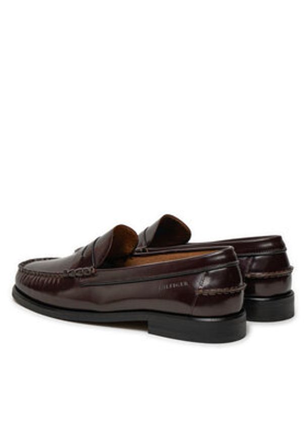TOMMY HILFIGER - Tommy Hilfiger Mokasyny FM0FM05362 Brązowy. Kolor: brązowy. Materiał: lakier, skóra