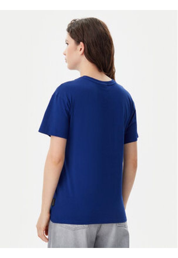 Napapijri T-Shirt S-Nina NP0A4H87 Niebieski Regular Fit. Kolor: niebieski. Materiał: bawełna
