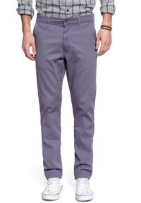 Wrangler - WRANGLER SPODNIE MĘSKIE CHINO CADET PURPLE W16LR333P. Materiał: materiał #4