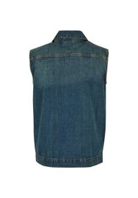 Urban Classics - Bezrękawnik Męski Denim. Kolor: niebieski. Materiał: denim. Długość rękawa: bez rękawów