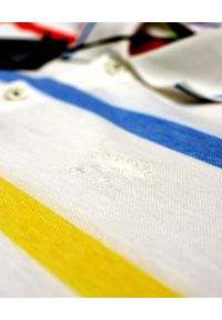 PAUL & SHARK - Koszulka polo w kolorowe pasy. Typ kołnierza: polo. Kolor: czerwony. Materiał: bawełna. Wzór: kolorowy. Styl: wakacyjny, elegancki #3