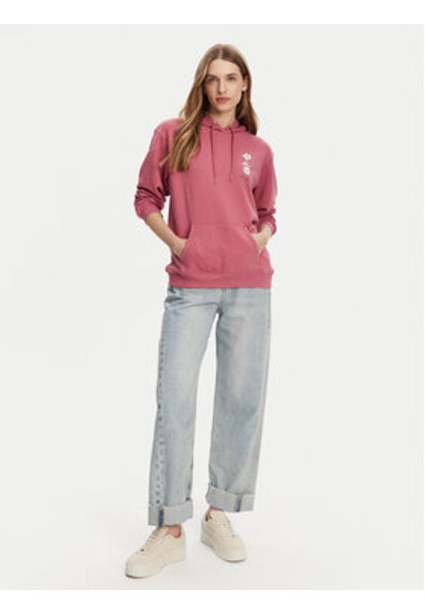 Roxy Bluza ERJFT04952 Różowy Regular Fit. Kolor: różowy. Materiał: bawełna