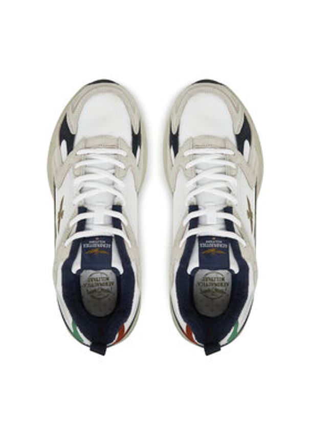 Aeronautica Militare Sneakersy 251SC301CT3500 Biały. Kolor: biały. Materiał: skóra