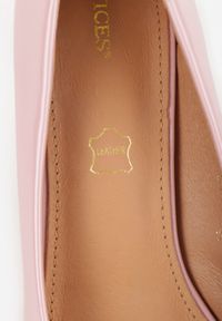 Born2be - Różowe Klasyczne Czółenka Vices na Szpilce ze Skórzaną Wkładką Valenthea. Okazja: na co dzień. Nosek buta: szpiczasty. Kolor: różowy. Materiał: skóra. Obcas: na szpilce. Styl: klasyczny #5