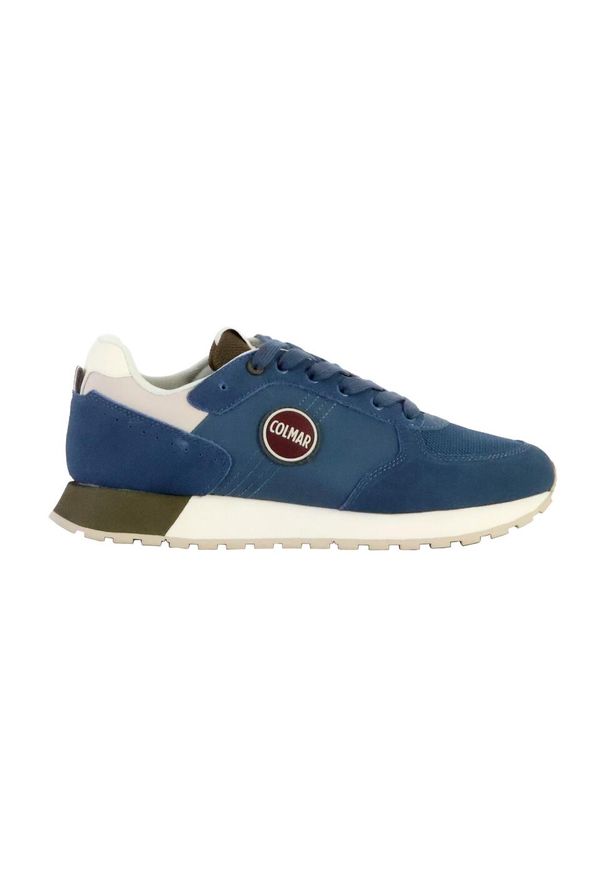 Buty treningowe męskie Colmar Travis Authentic. Zapięcie: sznurówki. Kolor: niebieski. Materiał: guma, skóra, tkanina, zamsz, materiał, syntetyk. Szerokość cholewki: normalna