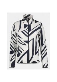 LUHTA - Sweter damski Luhta Ellala. Typ kołnierza: polo. Kolor: czarny, biały, wielokolorowy. Materiał: polar. Sport: turystyka piesza #1