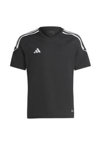 Adidas - Koszulka sportowa dla dzieci adidas Tiro 23 League Jersey. Kolor: czarny. Materiał: jersey #1