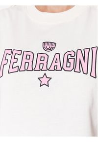 Chiara Ferragni T-Shirt 74CBHT02 Écru Regular Fit. Materiał: bawełna #4