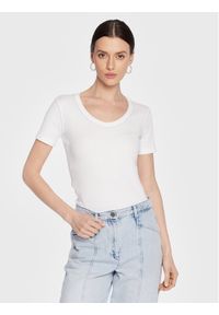 Fabiana Filippi T-Shirt JEDP02W125 Biały Regular Fit. Kolor: biały. Materiał: bawełna