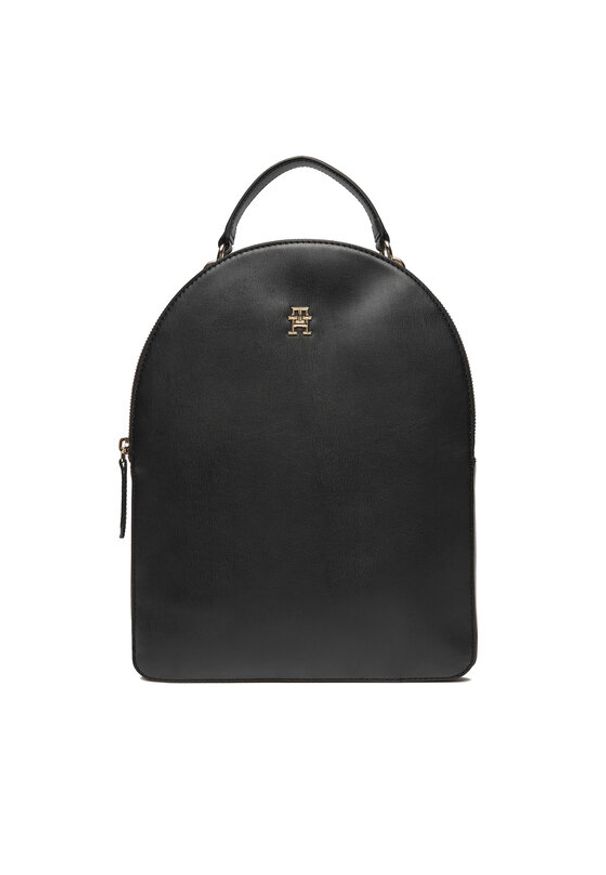 TOMMY HILFIGER - Tommy Hilfiger Plecak Th Refined Backpack AW0AW15722 Czarny. Kolor: czarny. Materiał: skóra