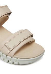 ecco - ECCO Sandały Gruuv Sol W 21310301378 Beżowy. Kolor: beżowy. Materiał: skóra