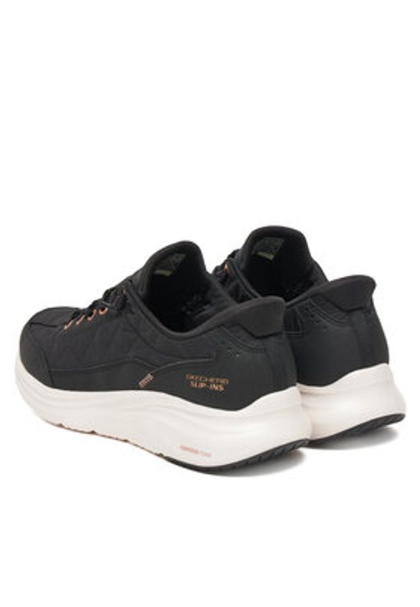skechers - Skechers Sneakersy Contour Foam 150413/BKRG Czarny. Kolor: czarny. Materiał: materiał