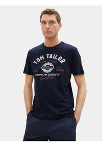 Tom Tailor T-Shirt 1037735 Granatowy Regular Fit. Kolor: niebieski. Materiał: bawełna