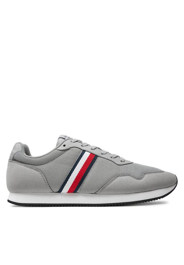 TOMMY HILFIGER - Sneakersy Tommy Hilfiger. Kolor: szary