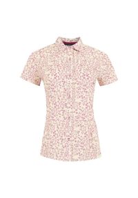 Regatta - Travel Packaway damska koszula z krótkim rękawem. Kolor: biały. Materiał: materiał. Długość rękawa: krótki rękaw. Długość: krótkie. Sport: turystyka piesza #1