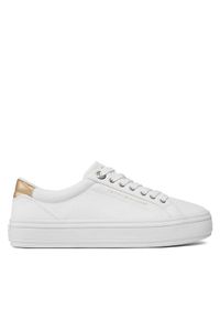 TOMMY HILFIGER - Tommy Hilfiger Sneakersy Essential Vulc Canvas Sneaker FW0FW07682 Biały. Kolor: biały