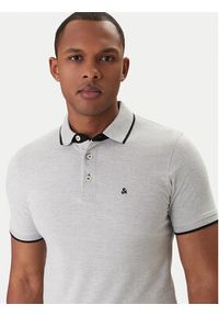 Jack & Jones Polo Paulos 12136668 Szary Slim Fit. Typ kołnierza: polo. Kolor: szary. Materiał: bawełna #6