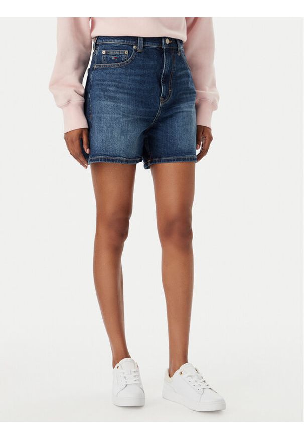 Tommy Jeans Szorty jeansowe DW0DW22688 Niebieski Straight Leg. Kolor: niebieski. Materiał: bawełna