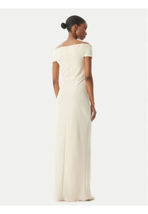 Rinascimento Sukienka wieczorowa CFC0123610003 Beżowy Regular Fit. Kolor: beżowy. Materiał: syntetyk. Styl: wizytowy