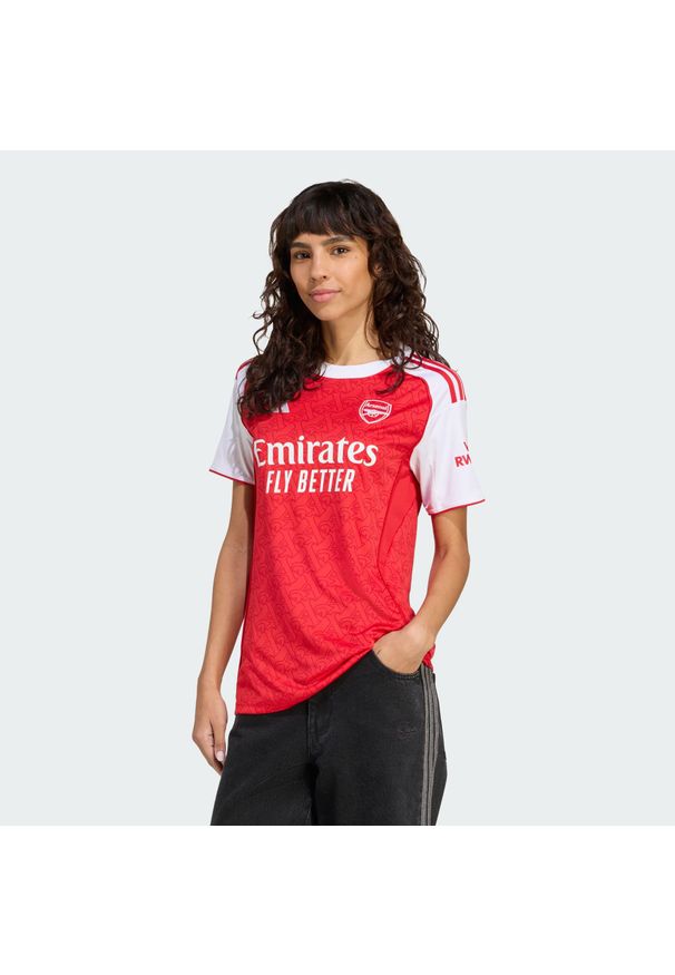 Adidas - Koszulka podstawowa Arsenal 25/26. Kolor: czerwony, biały, wielokolorowy