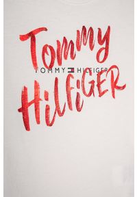 TOMMY HILFIGER - Tommy Hilfiger - T-shirt dziecięcy 98-176 cm. Okazja: na co dzień. Kolor: biały. Materiał: bawełna, dzianina. Wzór: nadruk. Styl: casual #3