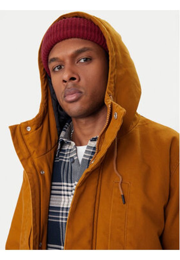 DC Shoes Parka Juryfield EDYJK03262 Brązowy Regular Fit. Kolor: brązowy. Materiał: bawełna
