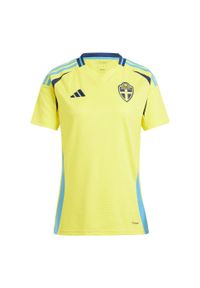 Adidas - Koszulka Sweden 24 Home. Kolor: żółty. Materiał: materiał