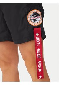 Aeronautica Militare Szorty kąpielowe 241BW219CT2967 Czarny Regular Fit. Kolor: czarny. Materiał: syntetyk #3