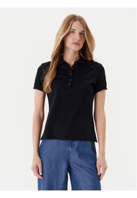 United Colors of Benetton - United Colors Of Benetton Polo 3TQJD300W Czarny Slim Fit. Typ kołnierza: polo. Kolor: czarny. Materiał: bawełna