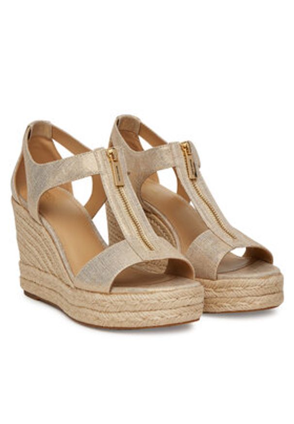 MICHAEL Michael Kors Espadryle Berkley 40S4BRMS9D Złoty. Kolor: złoty. Materiał: skóra