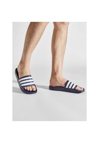 Adidas - Klapki adidas. Kolor: niebieski #1