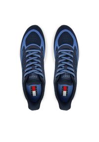 Tommy Jeans Sneakersy Runner Knitted EM0EM01713 Niebieski. Kolor: niebieski. Materiał: materiał #6